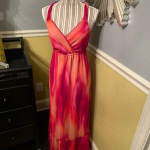 Red/Pink a.n.a. Maxi dress.  Size large